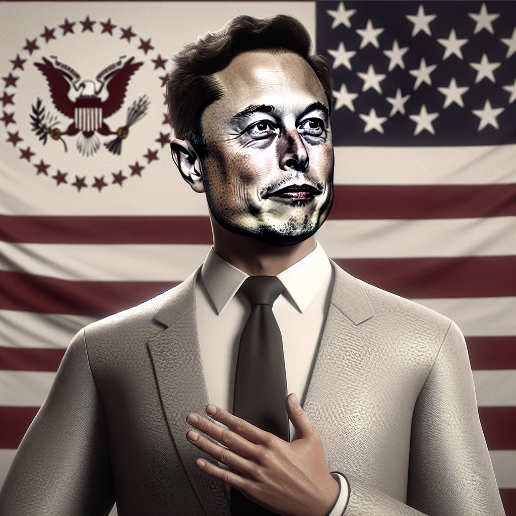 Yeni Parti Kuran Elon Musk ABD ye Başkan Olabilir mi ? realistic style