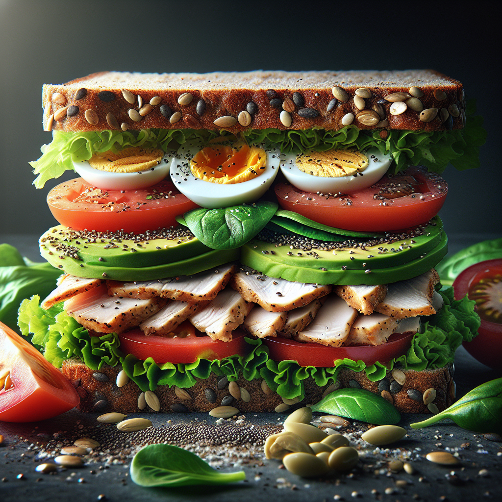 Doğru Sandviç Nasıl Olmalı ? Protein bombası bir tarif! realistic style.
