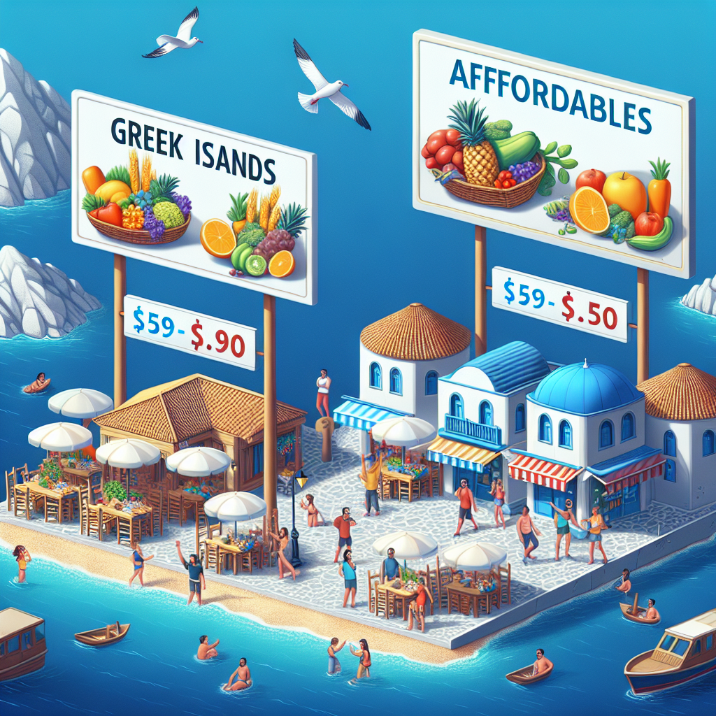 Yunan adaları tatilinin Türkiye'den ucuz olması realistic style