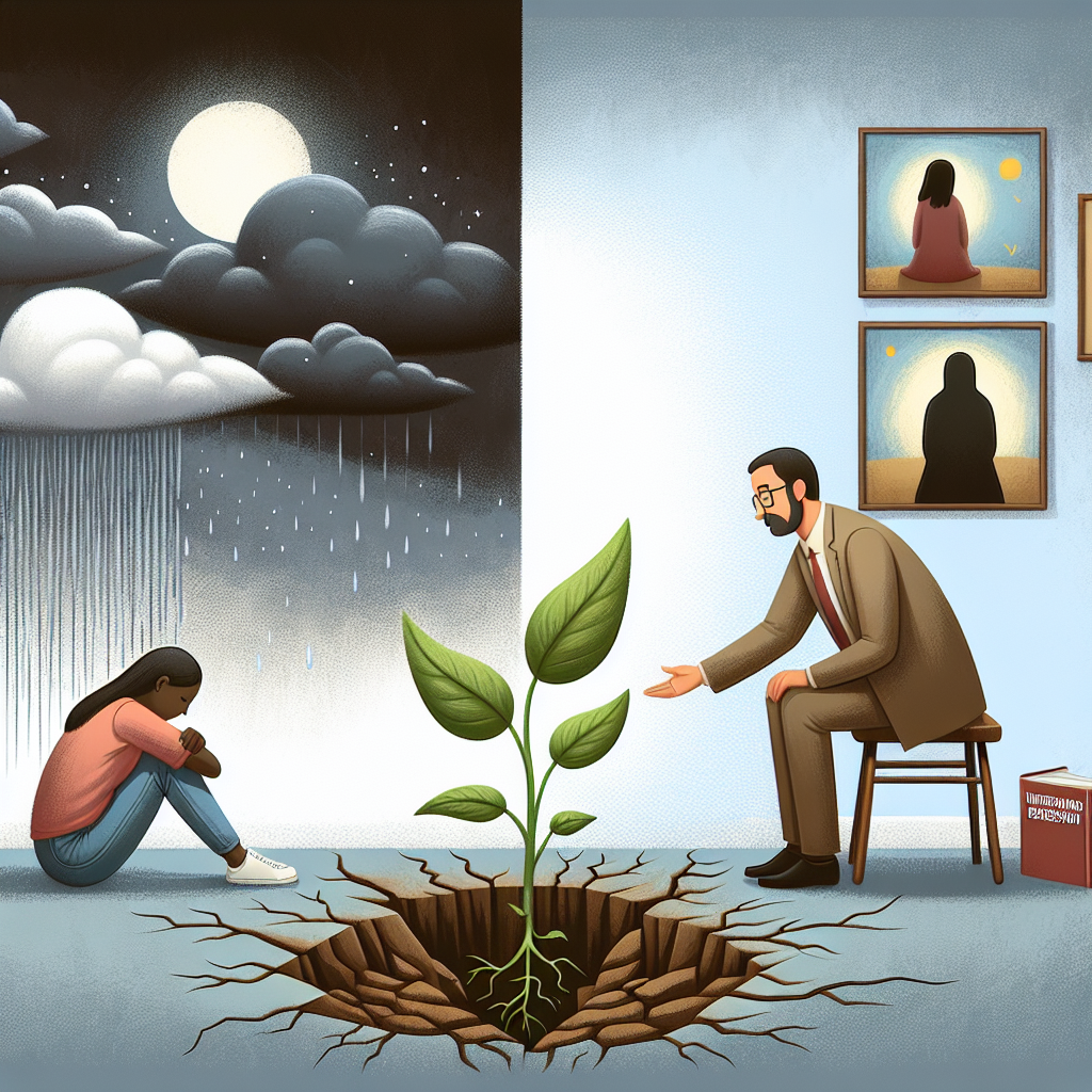 Depresyon aslında nedir ve nasıl geçer? realistic style