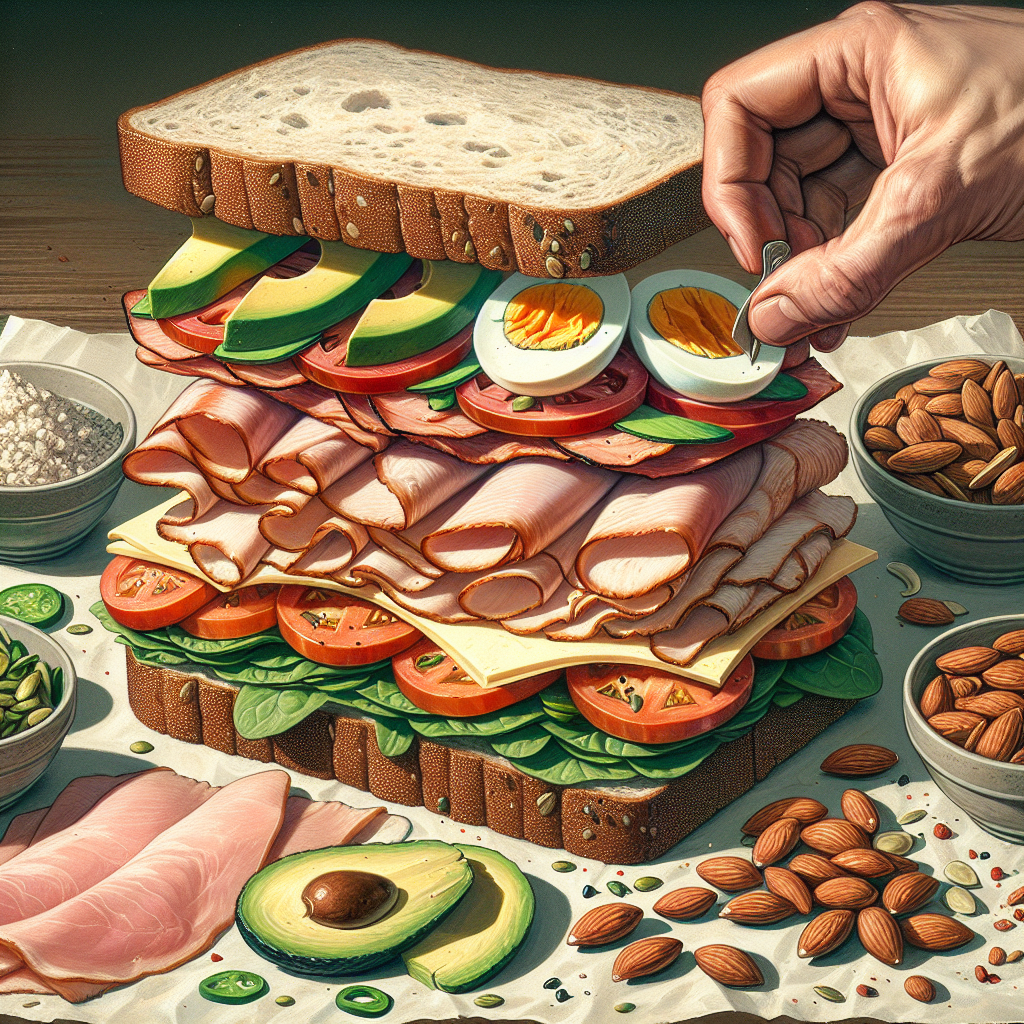Doğru Sandviç Nasıl Olmalı ? Protein bombası bir tarif! realistic style.