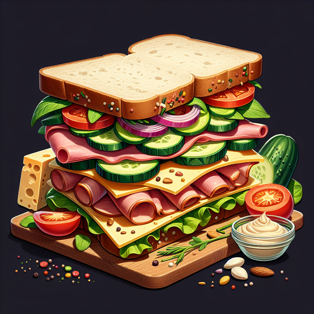 Doğru Sandviç Nasıl Olmalı ? Protein bombası bir tarif! realistic style.