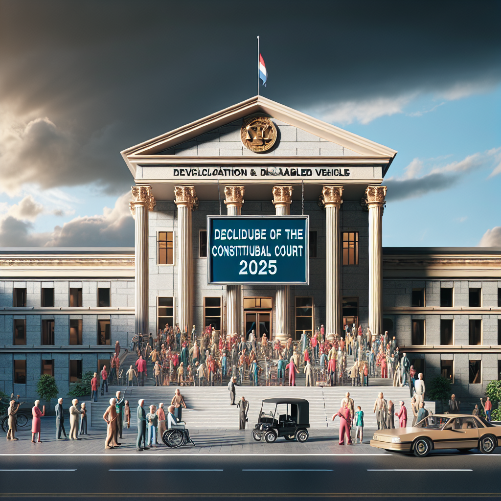 Engelli Araç Yasası Anayasa Mahkemesi Kararı 2025 realistic style