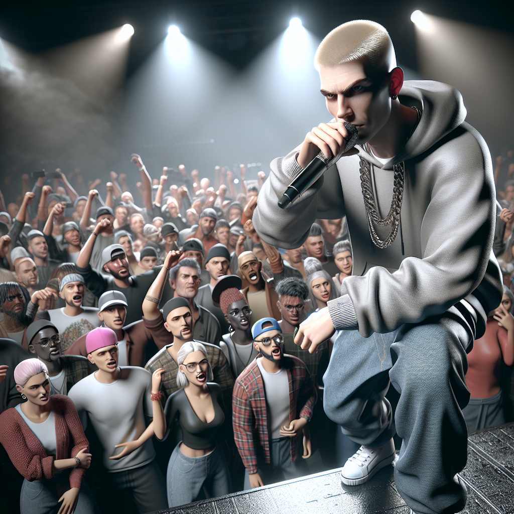 ABD'nin Rapstar Eminem Kariyeri Dudak Uçuklatıyor! realistic style