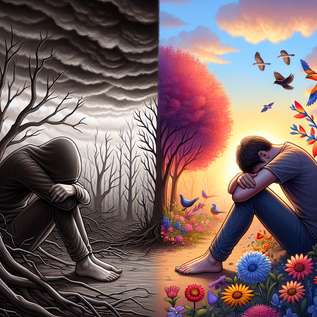 Depresyon aslında nedir ve nasıl geçer? realistic style
