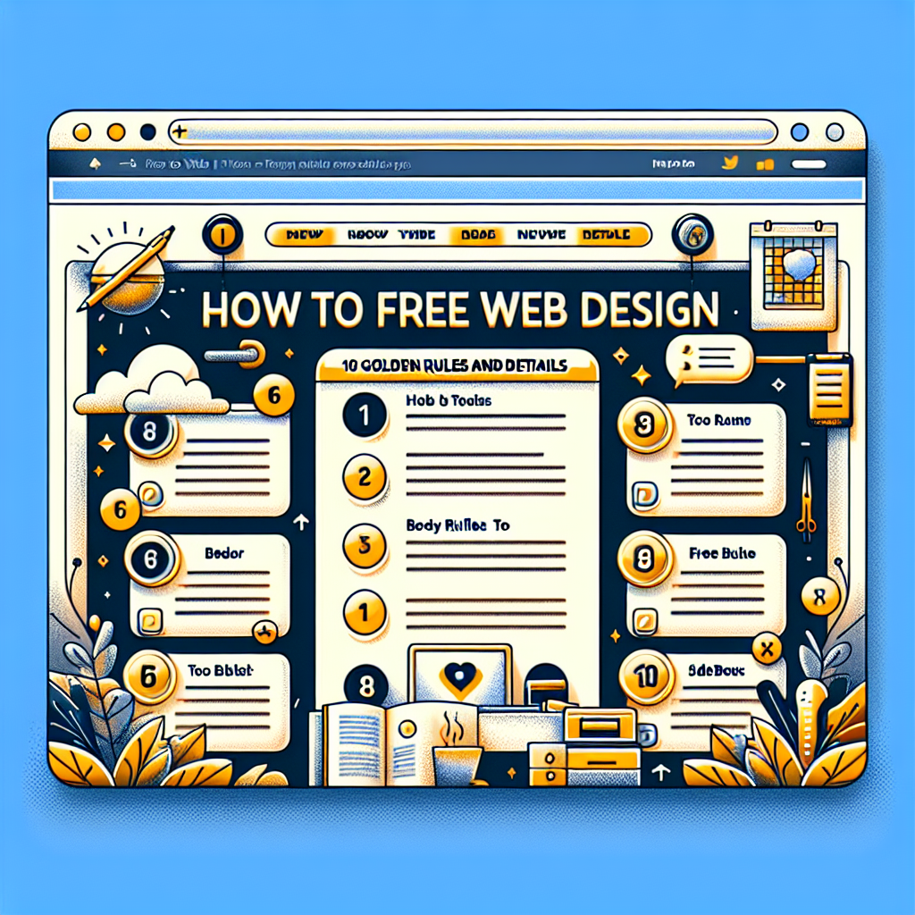 Ücretsiz Web Tasarımı Nasıl Yapılır ? 10 Altın Kural ve Detaylar realistic style
