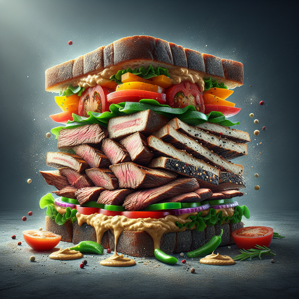 Doğru Sandviç Nasıl Olmalı ? Protein bombası bir tarif! realistic style.