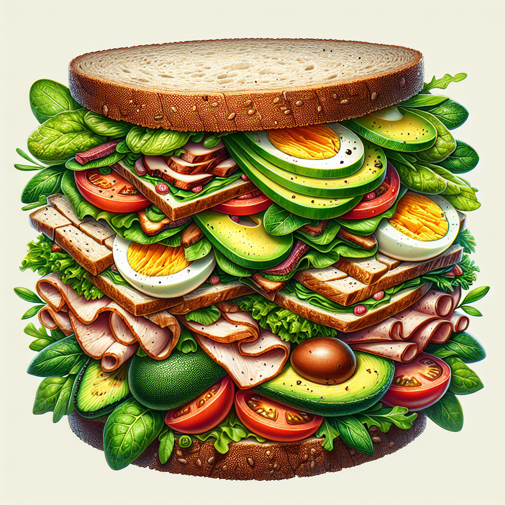 Doğru Sandviç Nasıl Olmalı ? Protein bombası bir tarif! realistic style.