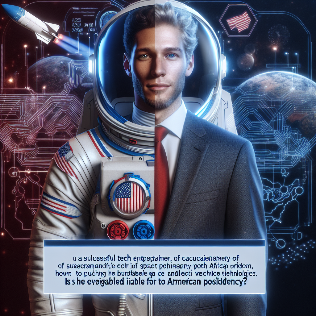 Yeni Parti Kuran Elon Musk ABD ye Başkan Olabilir mi ? realistic style