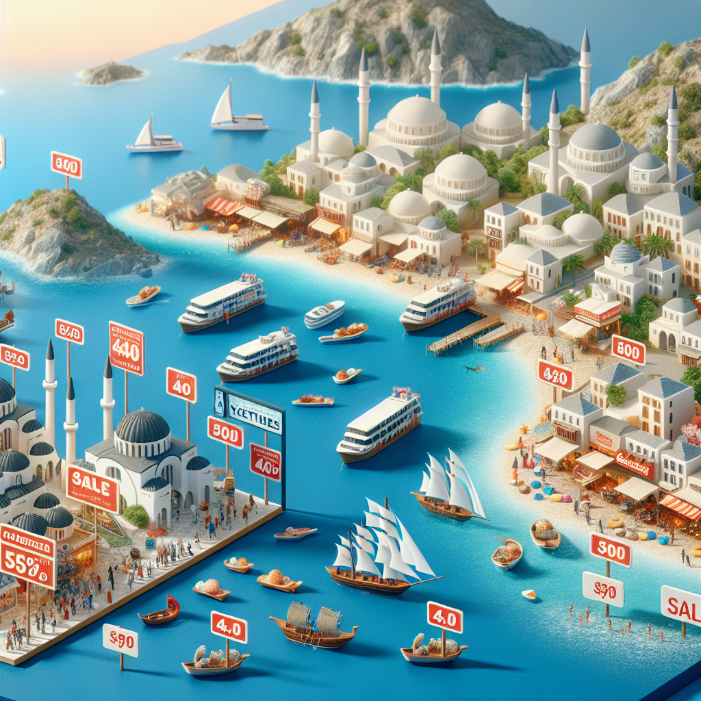 Yunan adaları tatilinin Türkiye'den ucuz olması realistic style