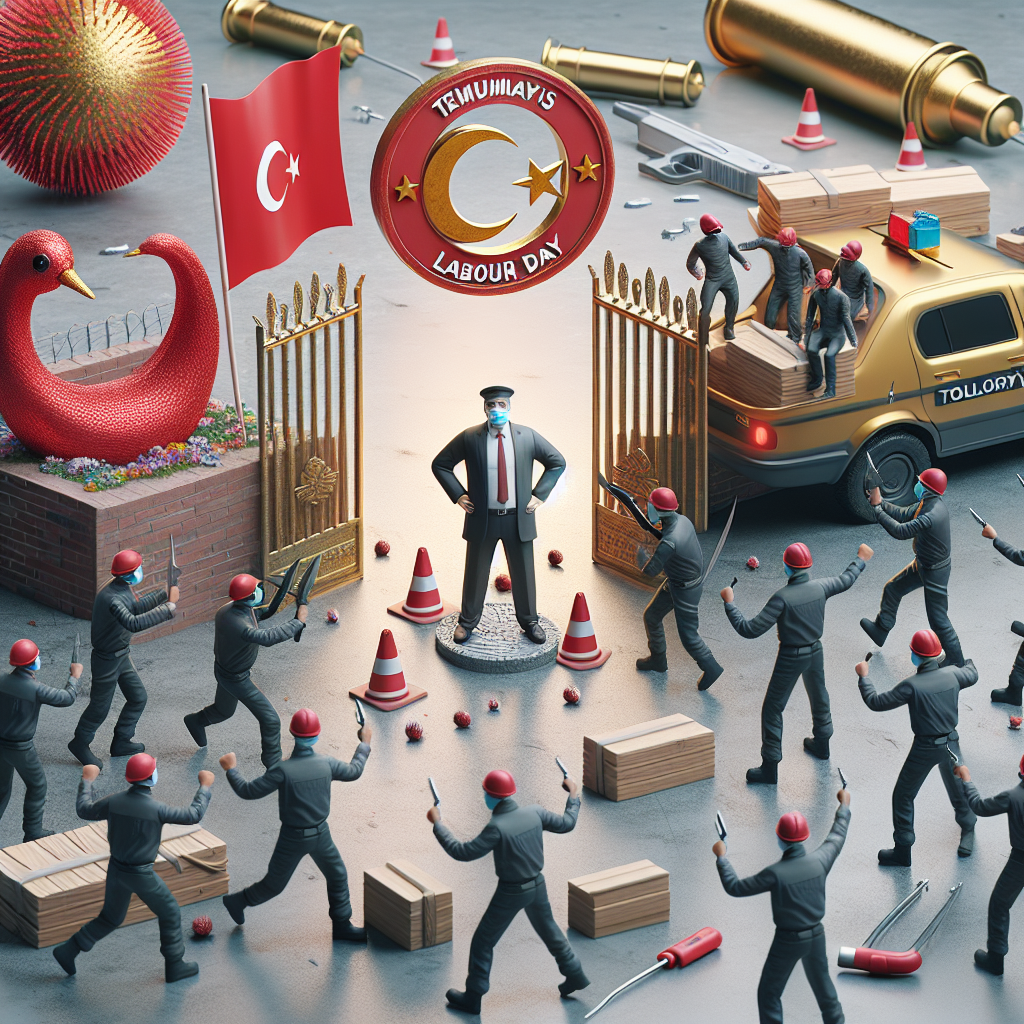 Türkiye'de İşçi Bayramı 1 Mayıs Kutlanacak mı ? İmamoğlu İçerde, güvenlik önemleri bekleniyor realistic style.