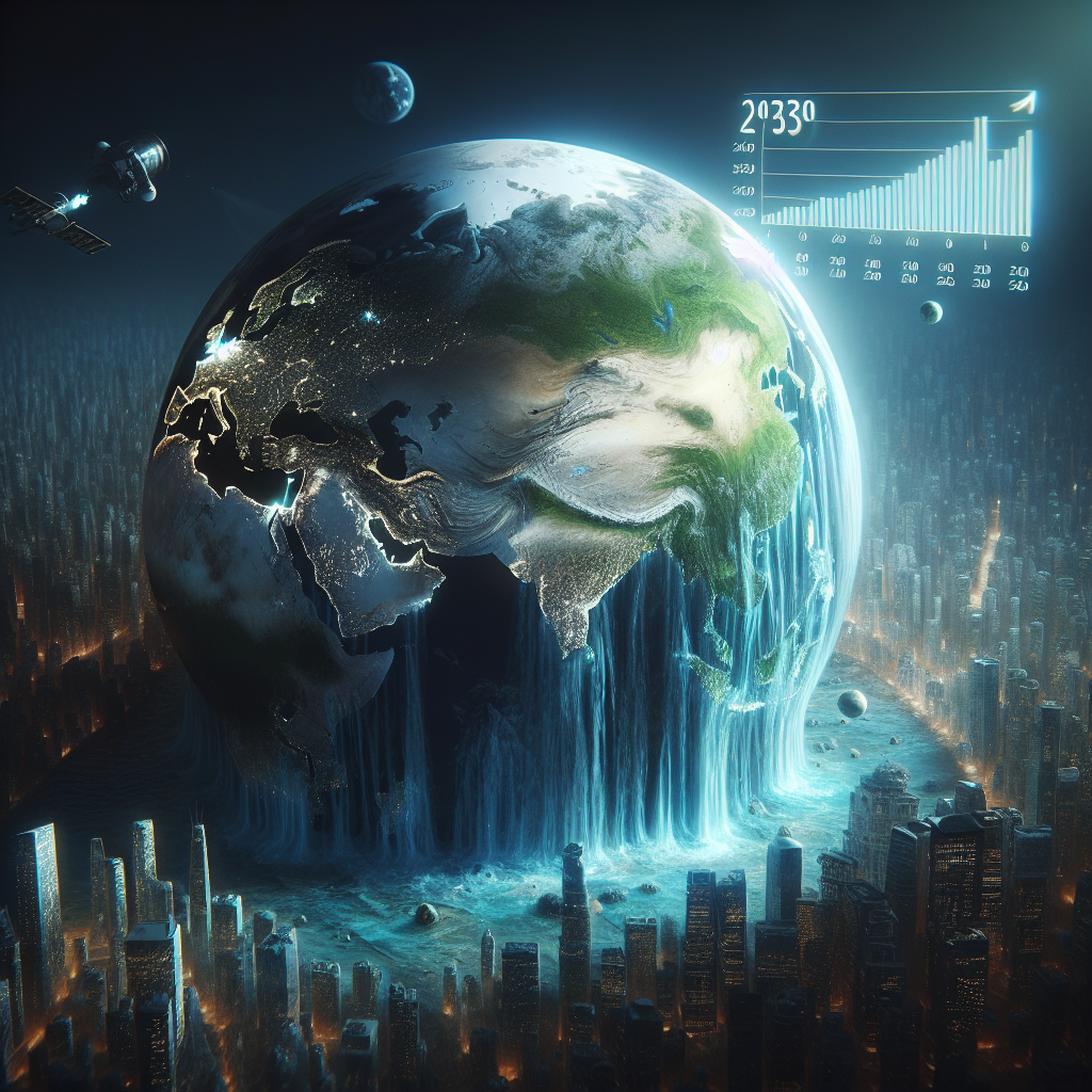 Dünya'da Azalan Su Kaynakları Korkutuyor. 2030 ve Sonrası Felaket Gibi realistic style.