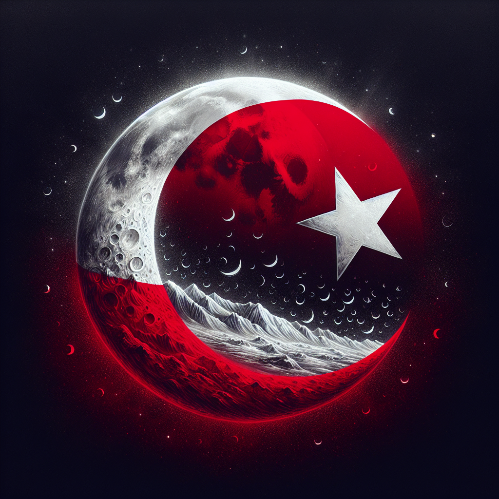 Türk Bayrağındaki Ay ve Yıldız Nereden Geliyor ? İşte Şanlı Türk Bayrağımızın Tarihi realistic style.