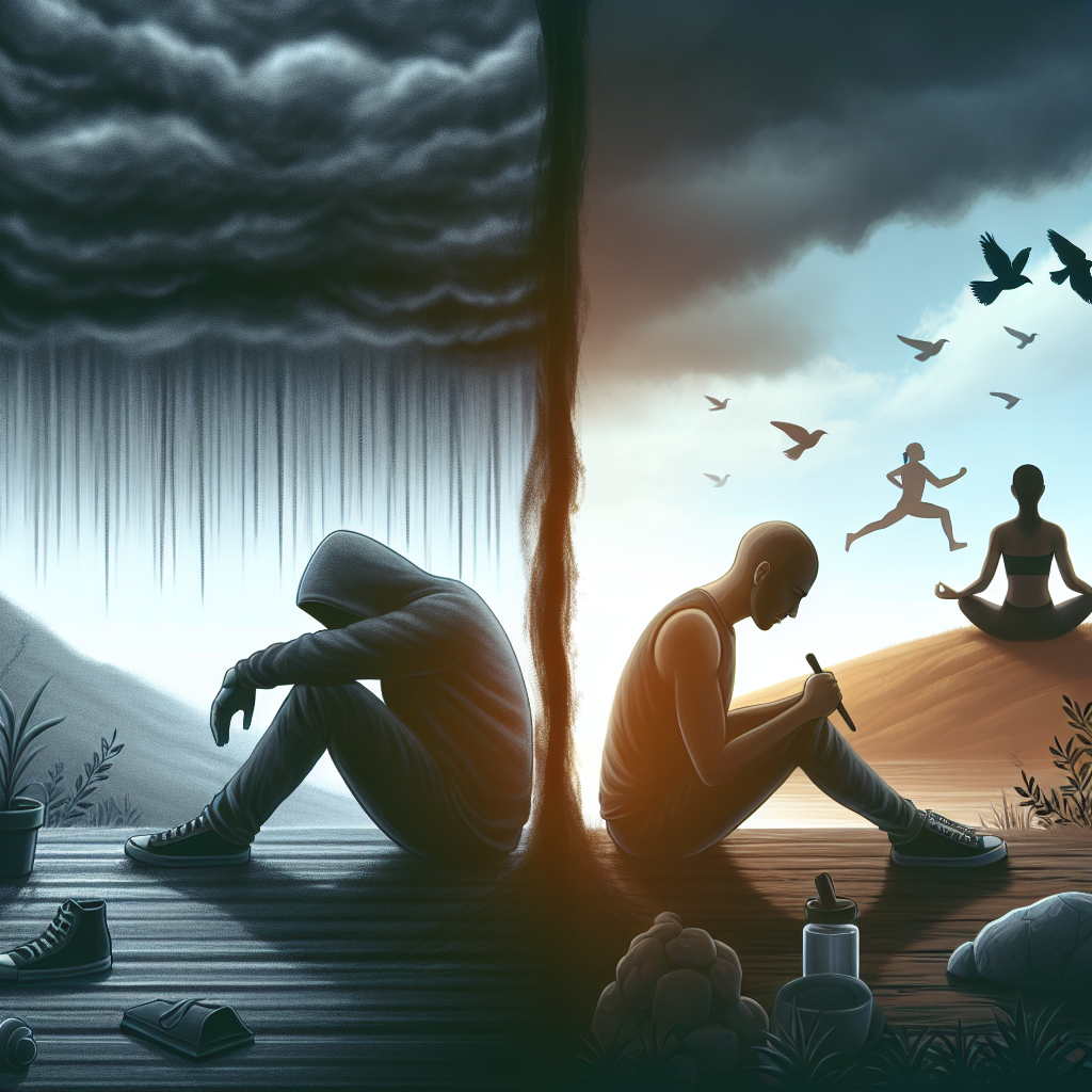 Depresyon aslında nedir ve nasıl geçer? realistic style