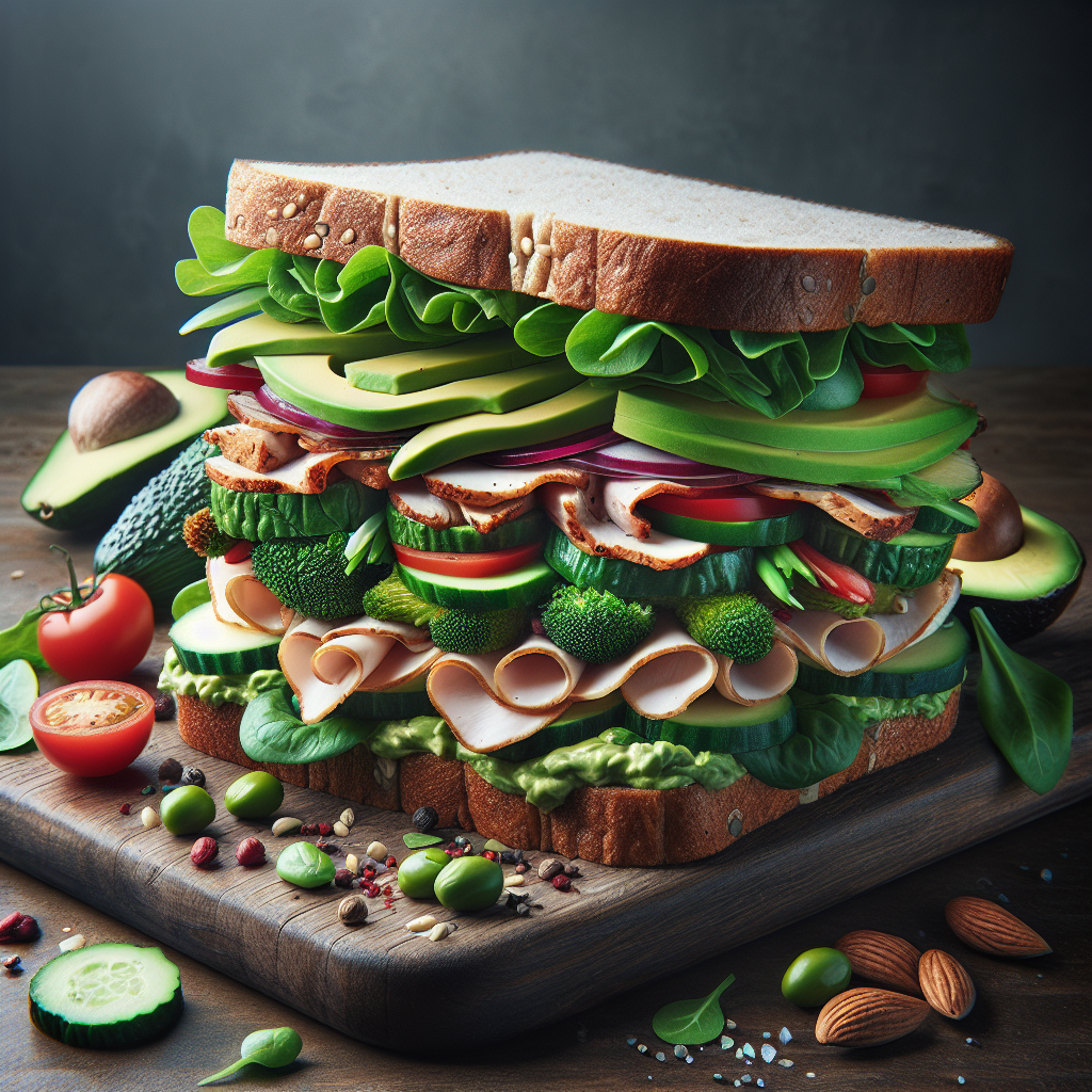 Doğru Sandviç Nasıl Olmalı ? Protein bombası bir tarif! realistic style.