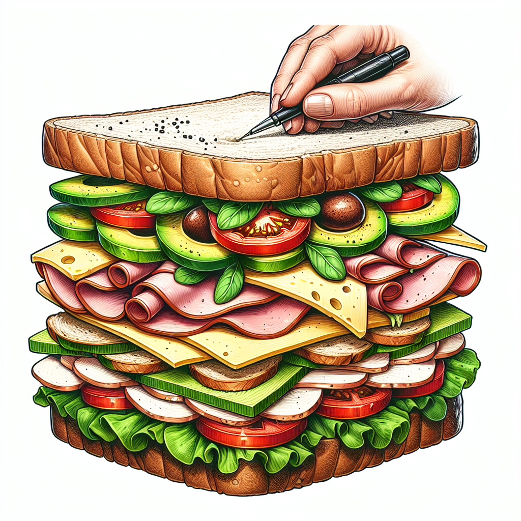 Doğru Sandviç Nasıl Olmalı ? Protein bombası bir tarif! realistic style.