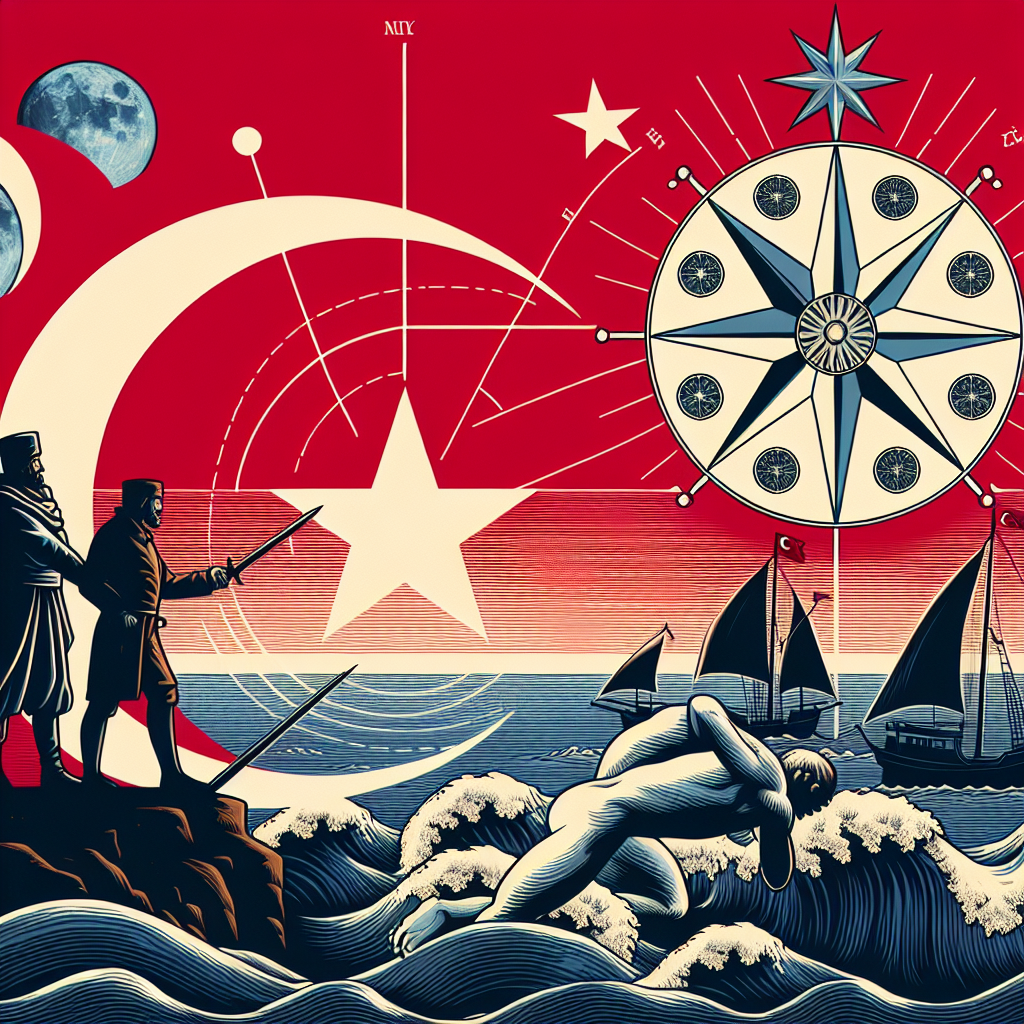 Türk Bayrağındaki Ay ve Yıldız Nereden Geliyor ? İşte Şanlı Türk Bayrağımızın Tarihi realistic style.