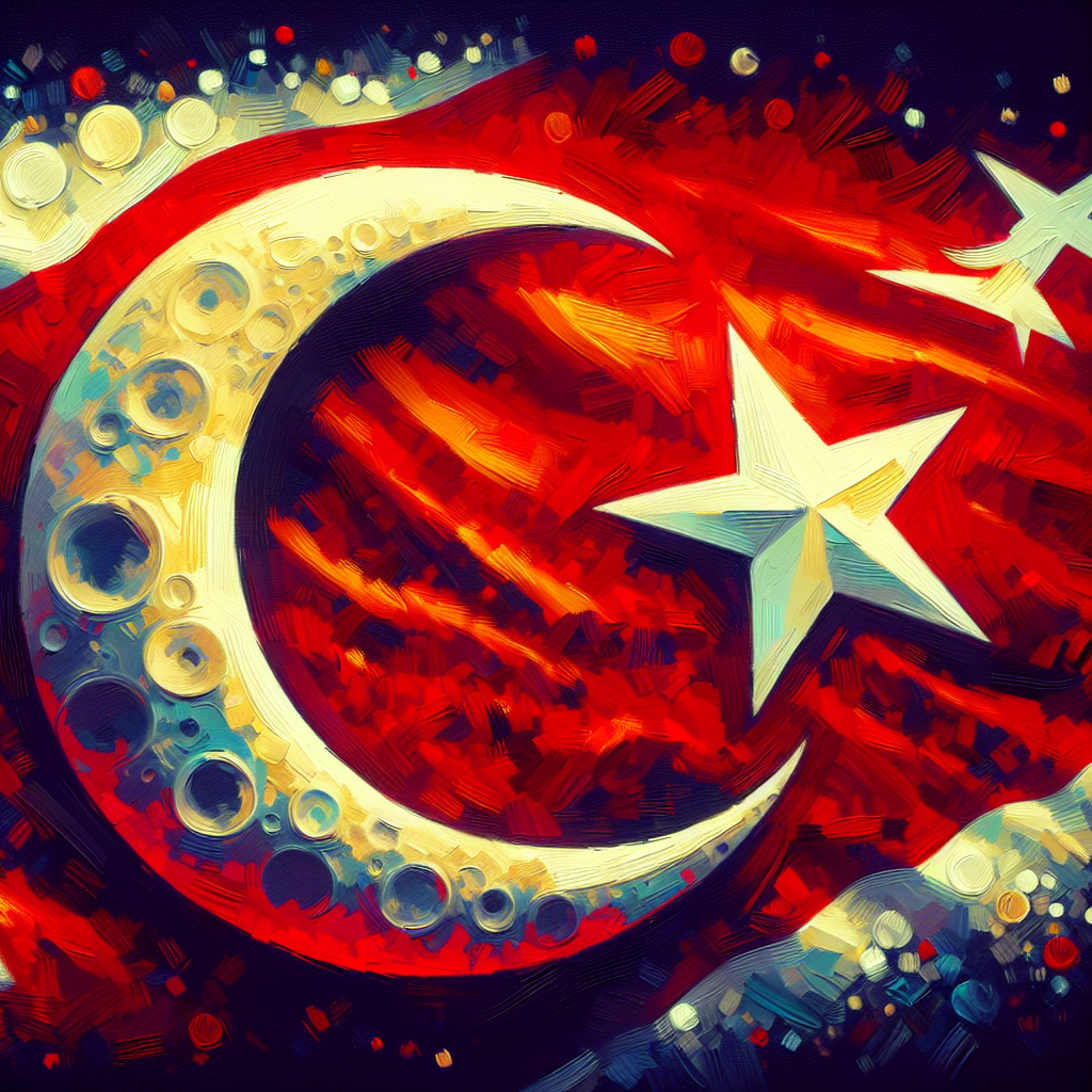 Türk Bayrağındaki Ay ve Yıldız Nereden Geliyor ? İşte Şanlı Türk Bayrağımızın Tarihi realistic style.