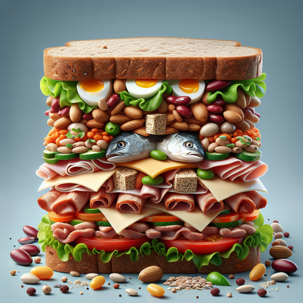 Doğru Sandviç Nasıl Olmalı ? Protein bombası bir tarif! realistic style.