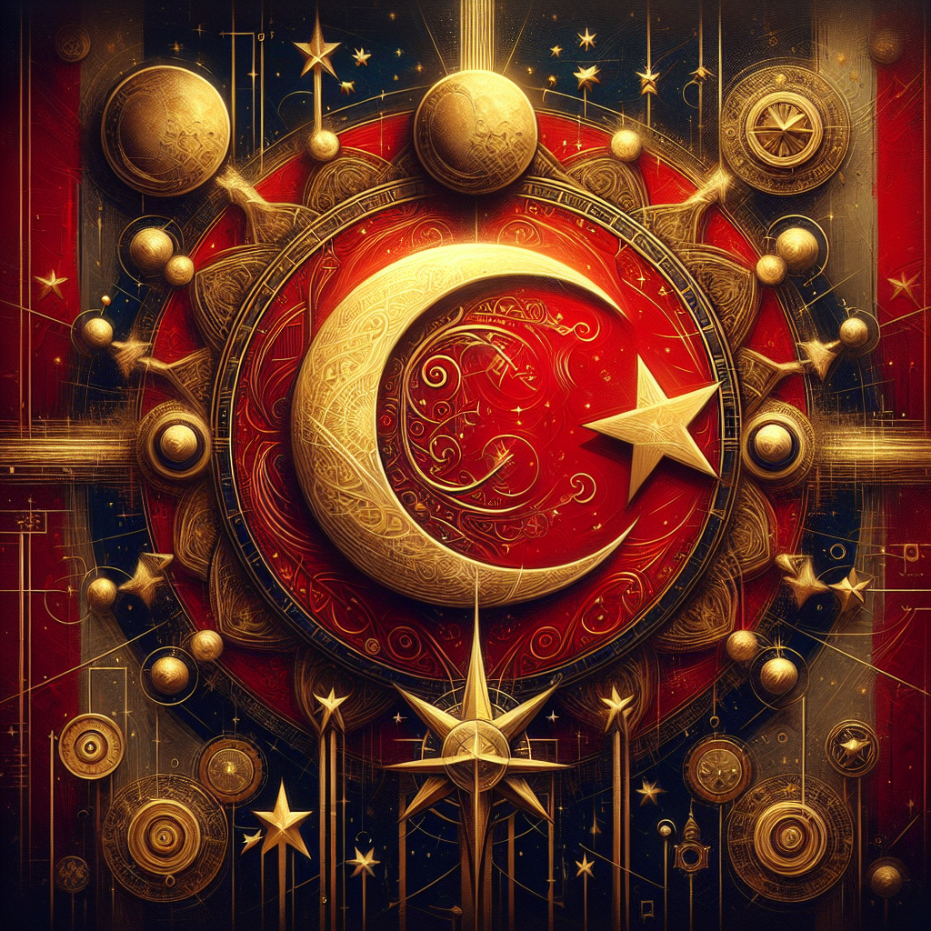 Türk Bayrağındaki Ay ve Yıldız Nereden Geliyor ? İşte Şanlı Türk Bayrağımızın Tarihi realistic style.