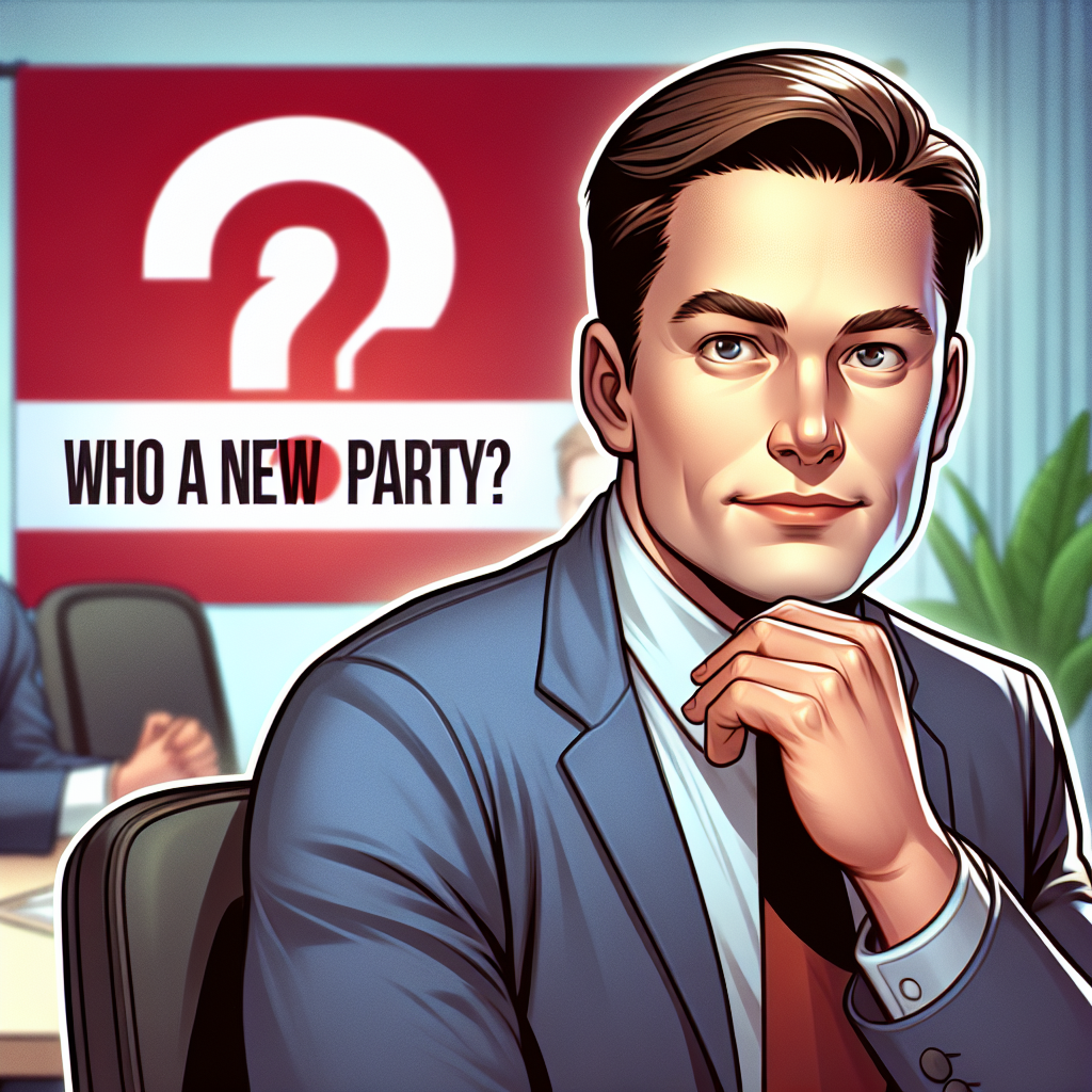 Yeni Parti Kuran Elon Musk ABD ye Başkan Olabilir mi ? realistic style