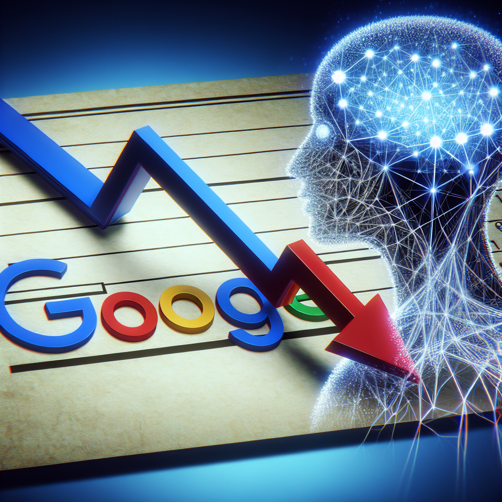 Google Aramaları Yapay Zeka Çıkışından Sonra Geriliyor.. realistic style.