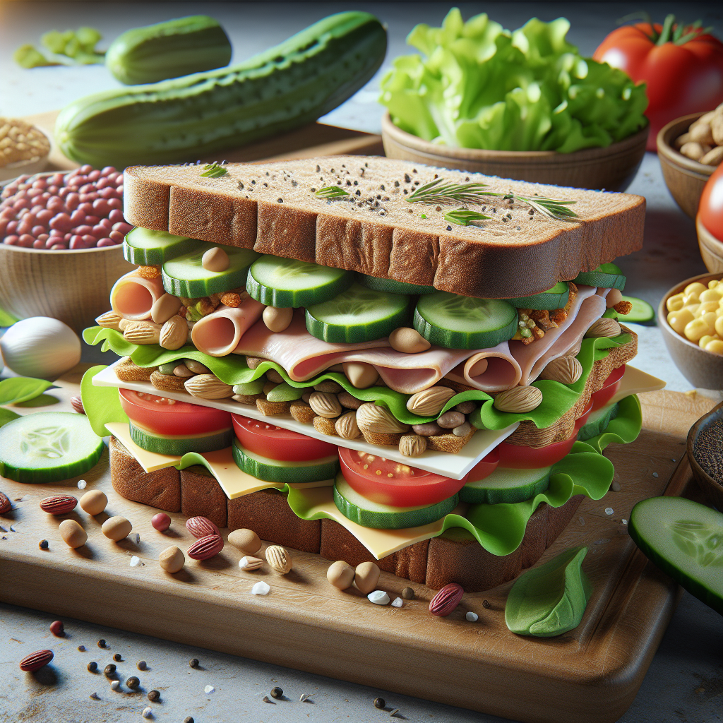 Doğru Sandviç Nasıl Olmalı ? Protein bombası bir tarif! realistic style.