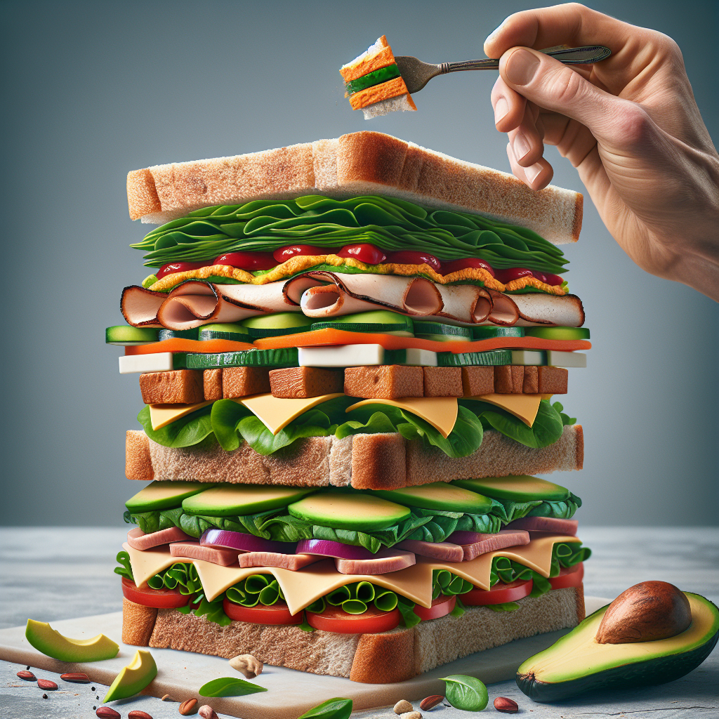 Doğru Sandviç Nasıl Olmalı ? Protein bombası bir tarif! realistic style.