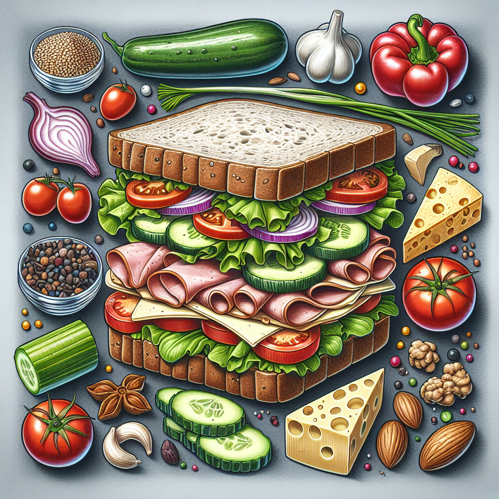Doğru Sandviç Nasıl Olmalı ? Protein bombası bir tarif! realistic style.
