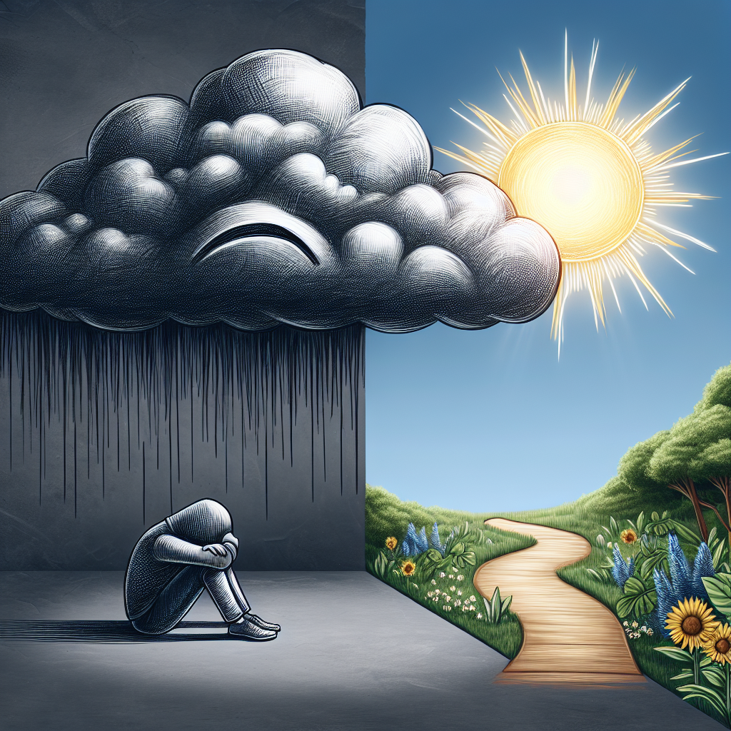 Depresyon aslında nedir ve nasıl geçer? realistic style