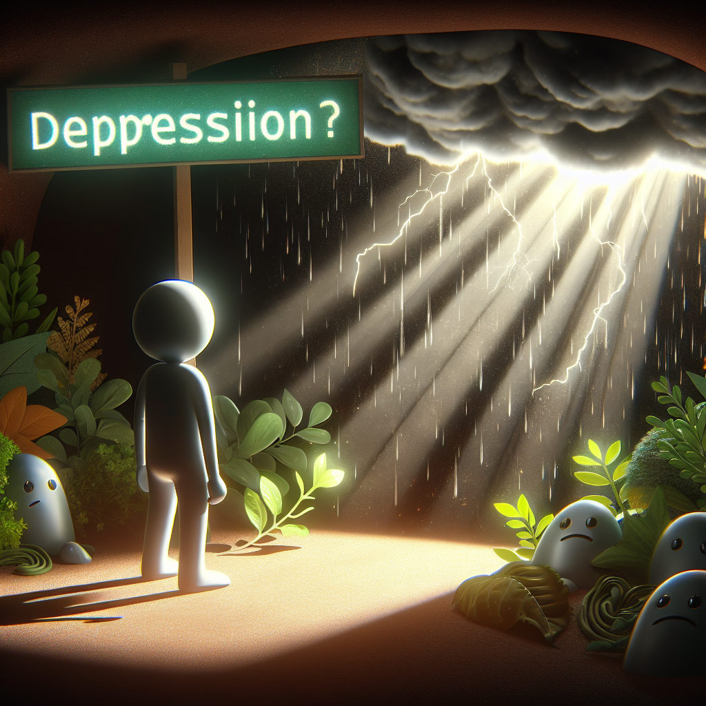 Depresyon aslında nedir ve nasıl geçer? realistic style