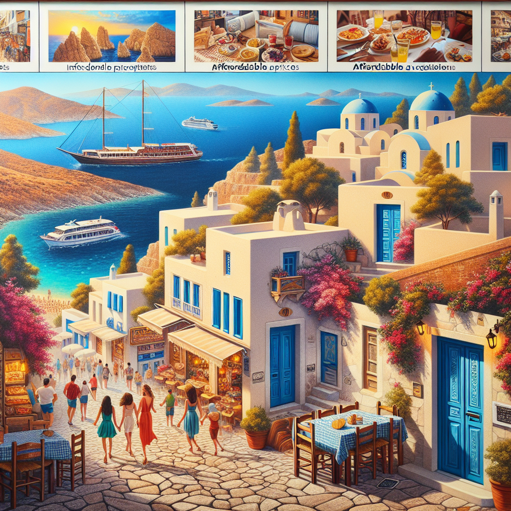 Yunan adaları tatilinin Türkiye'den ucuz olması realistic style