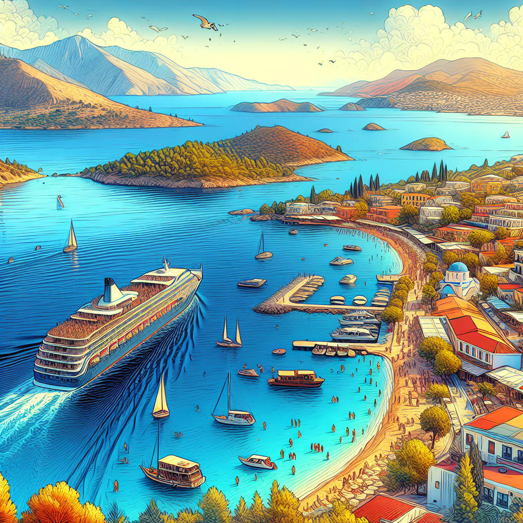 Yunan adaları tatilinin Türkiye'den ucuz olması realistic style