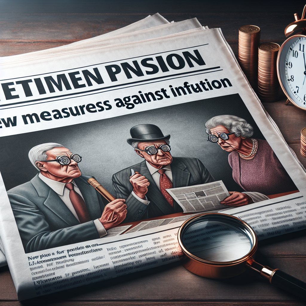 Emekli Maaşlarına Yeni Zam Bekleniyor. Enflasyon Karşı Yeni Önemler. realistic style.