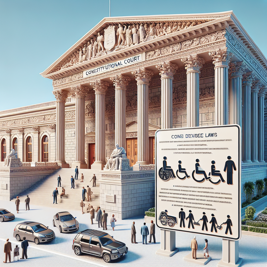 Engelli Araç Yasası Anayasa Mahkemesi Kararı 2025 realistic style