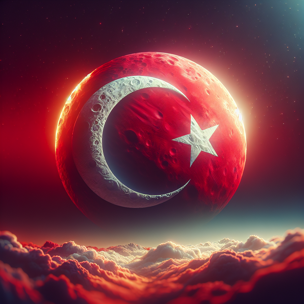 Türk Bayrağındaki Ay ve Yıldız Nereden Geliyor ? İşte Şanlı Türk Bayrağımızın Tarihi realistic style.