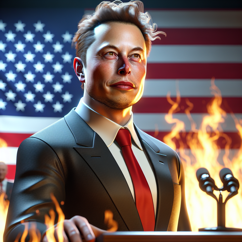 Yeni Parti Kuran Elon Musk ABD ye Başkan Olabilir mi ? realistic style