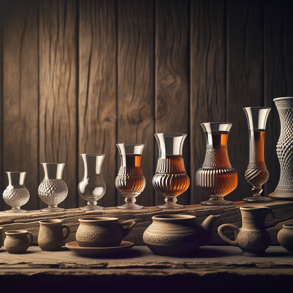 Cam bardağının tarihçesi realistic style