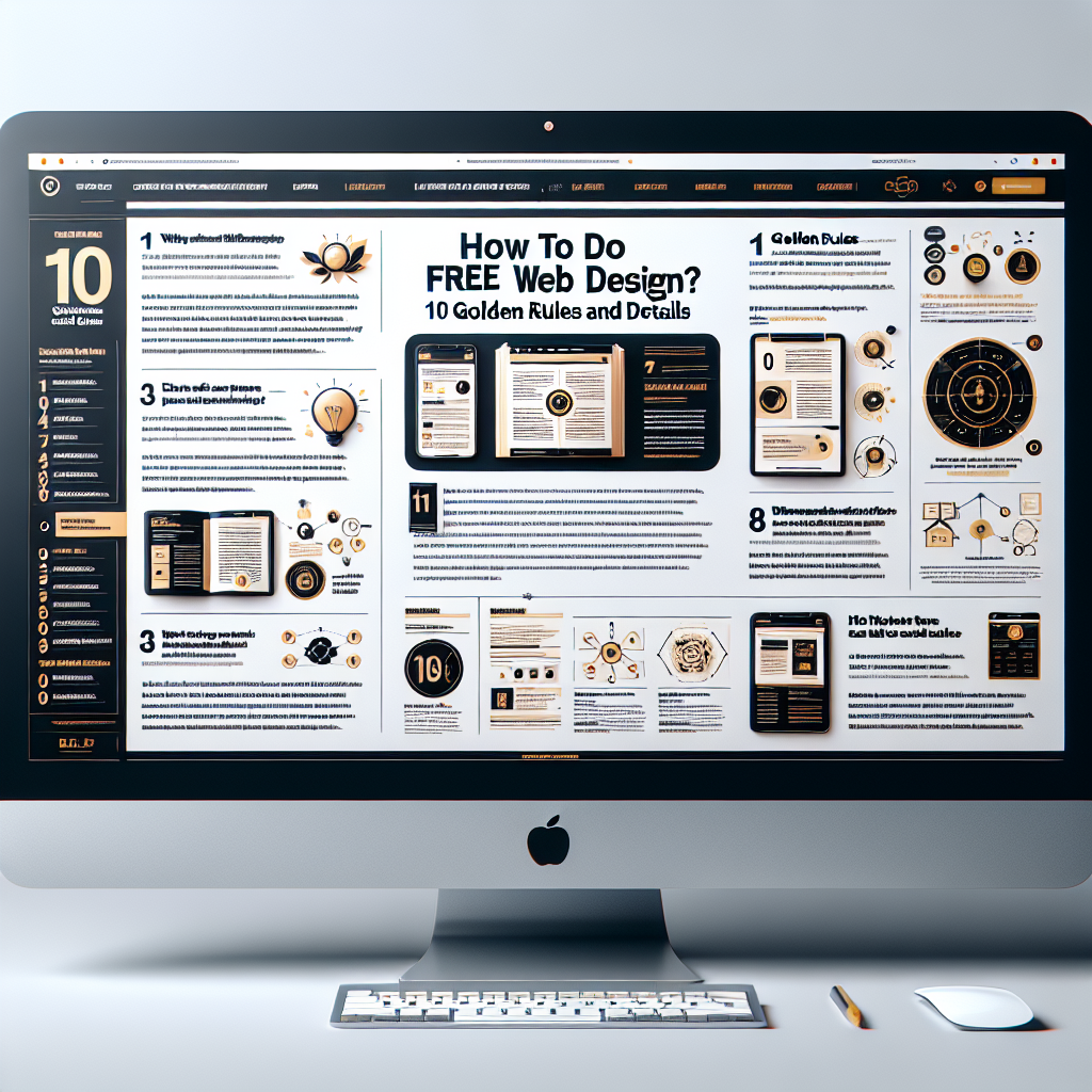 Ücretsiz Web Tasarımı Nasıl Yapılır ? 10 Altın Kural ve Detaylar realistic style