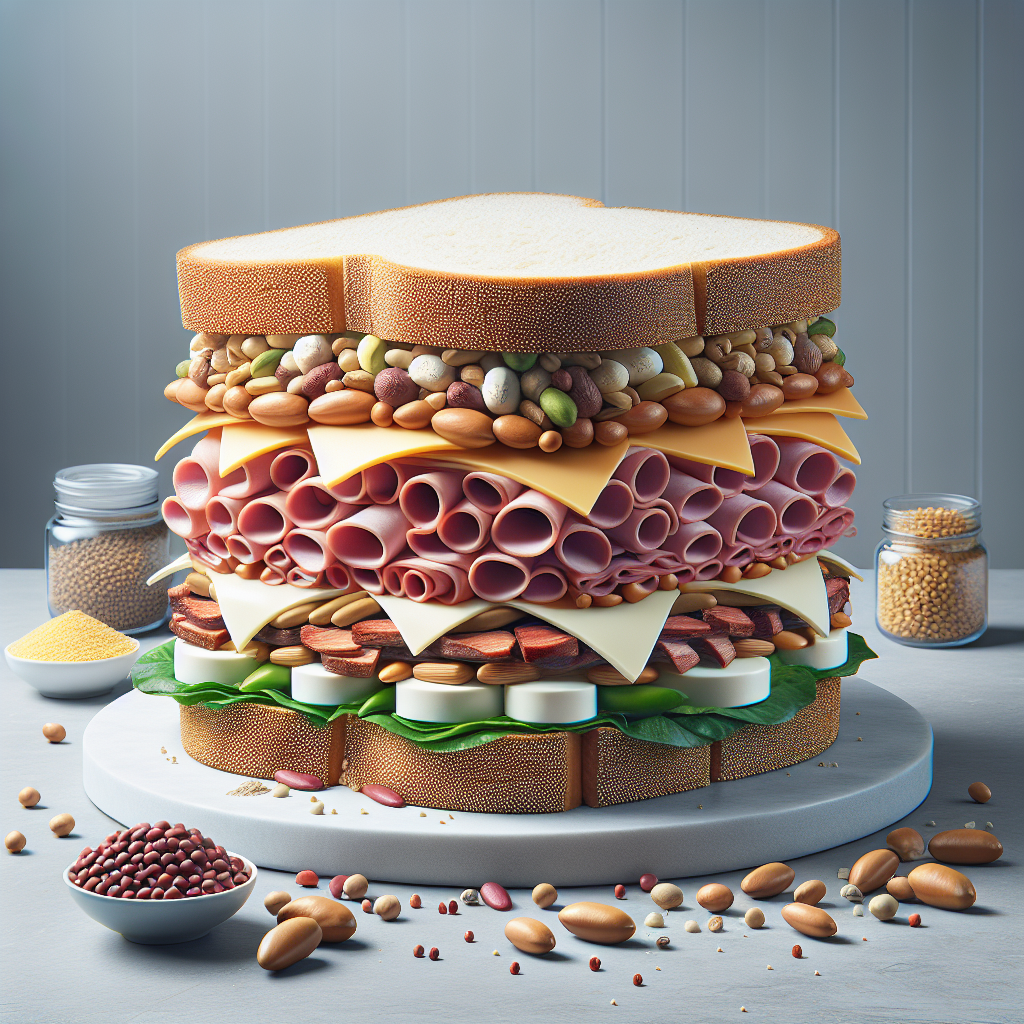Doğru Sandviç Nasıl Olmalı ? Protein bombası bir tarif! realistic style.
