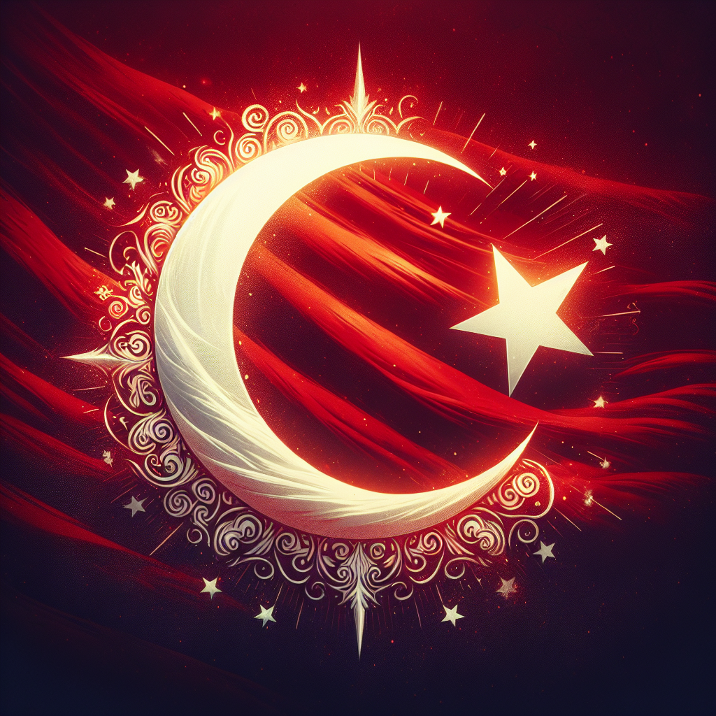 Türk Bayrağındaki Ay ve Yıldız Nereden Geliyor ? İşte Şanlı Türk Bayrağımızın Tarihi realistic style.