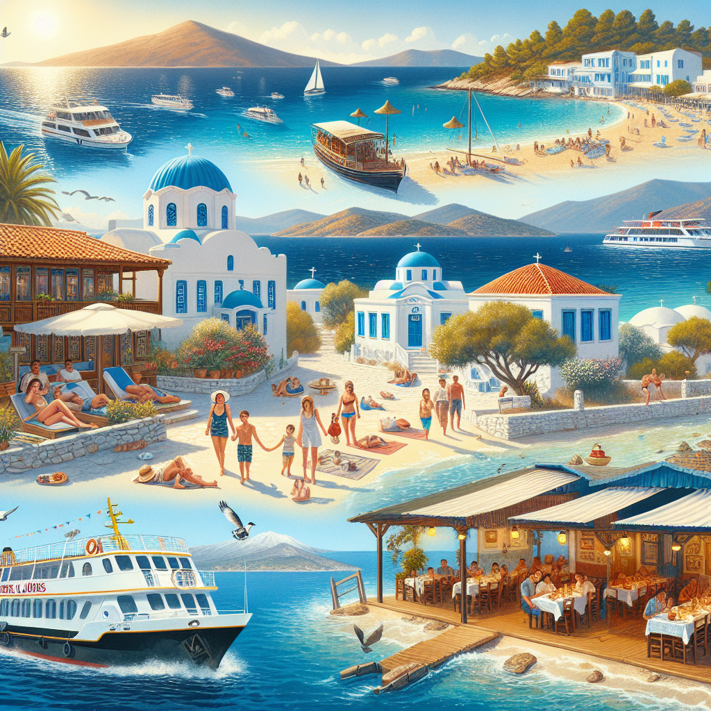 Yunan adaları tatilinin Türkiye'den ucuz olması realistic style