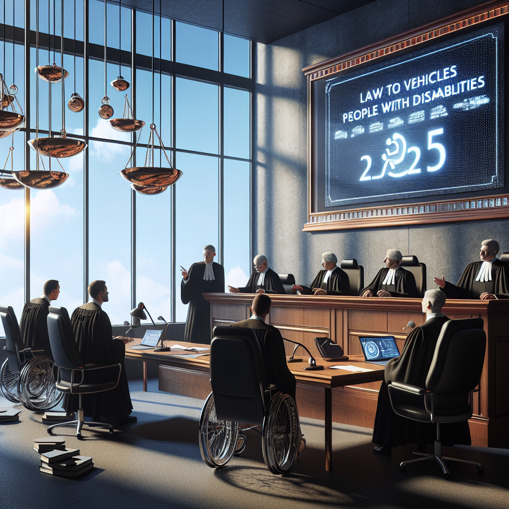 Engelli Araç Yasası Anayasa Mahkemesi Kararı 2025 realistic style