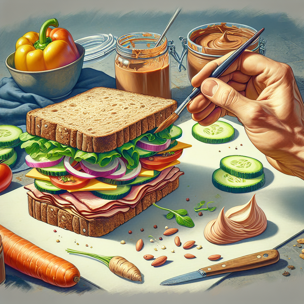 Doğru Sandviç Nasıl Olmalı ? Protein bombası bir tarif! realistic style.