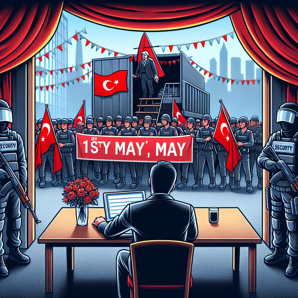 Türkiye'de İşçi Bayramı 1 Mayıs Kutlanacak mı ? İmamoğlu İçerde, güvenlik önemleri bekleniyor realistic style.