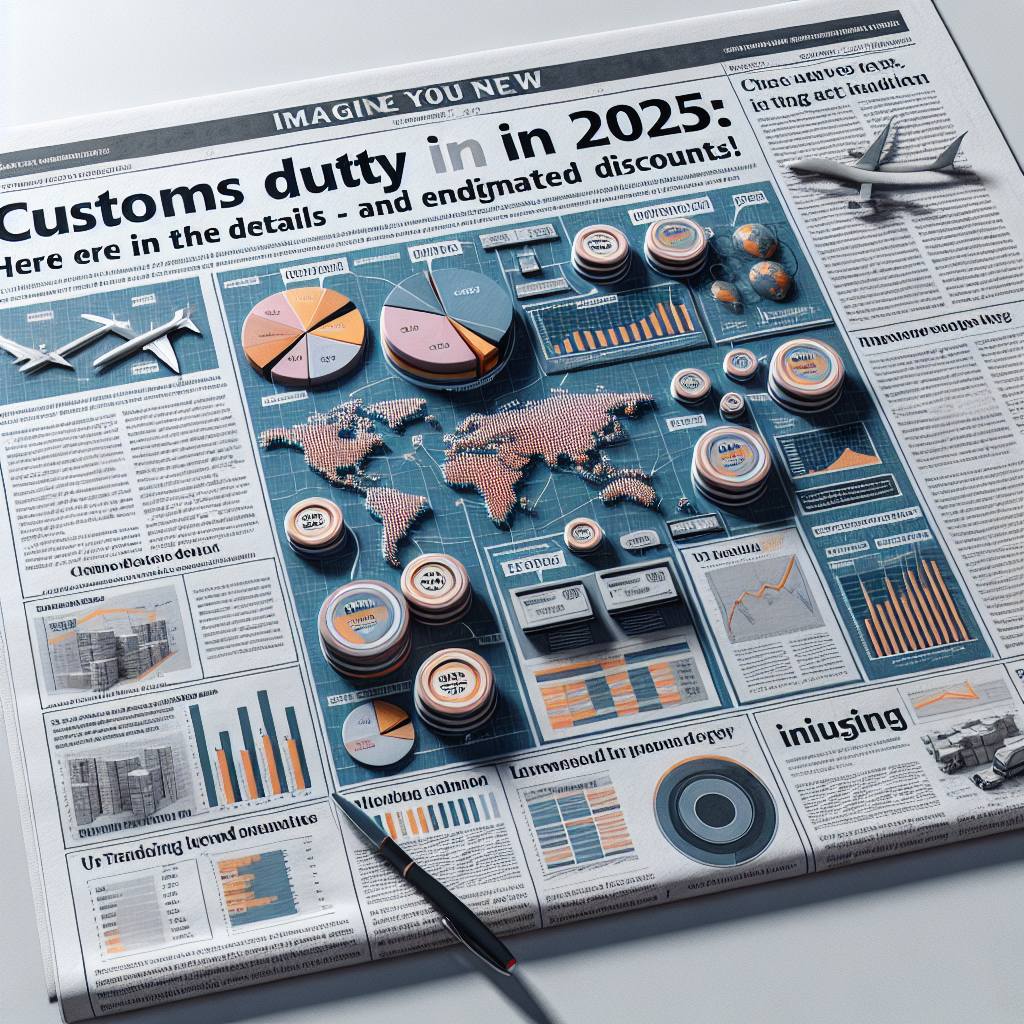 Gümrük Vergisi 2025'de ne olacak ? İşte Detaylar ve Tahmini indirimler! realistic style.