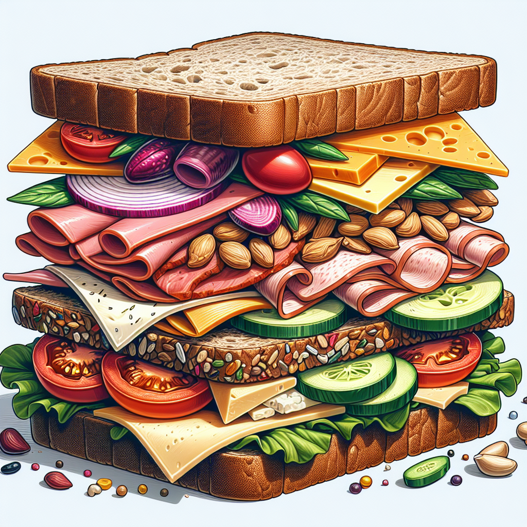 Doğru Sandviç Nasıl Olmalı ? Protein bombası bir tarif! realistic style.