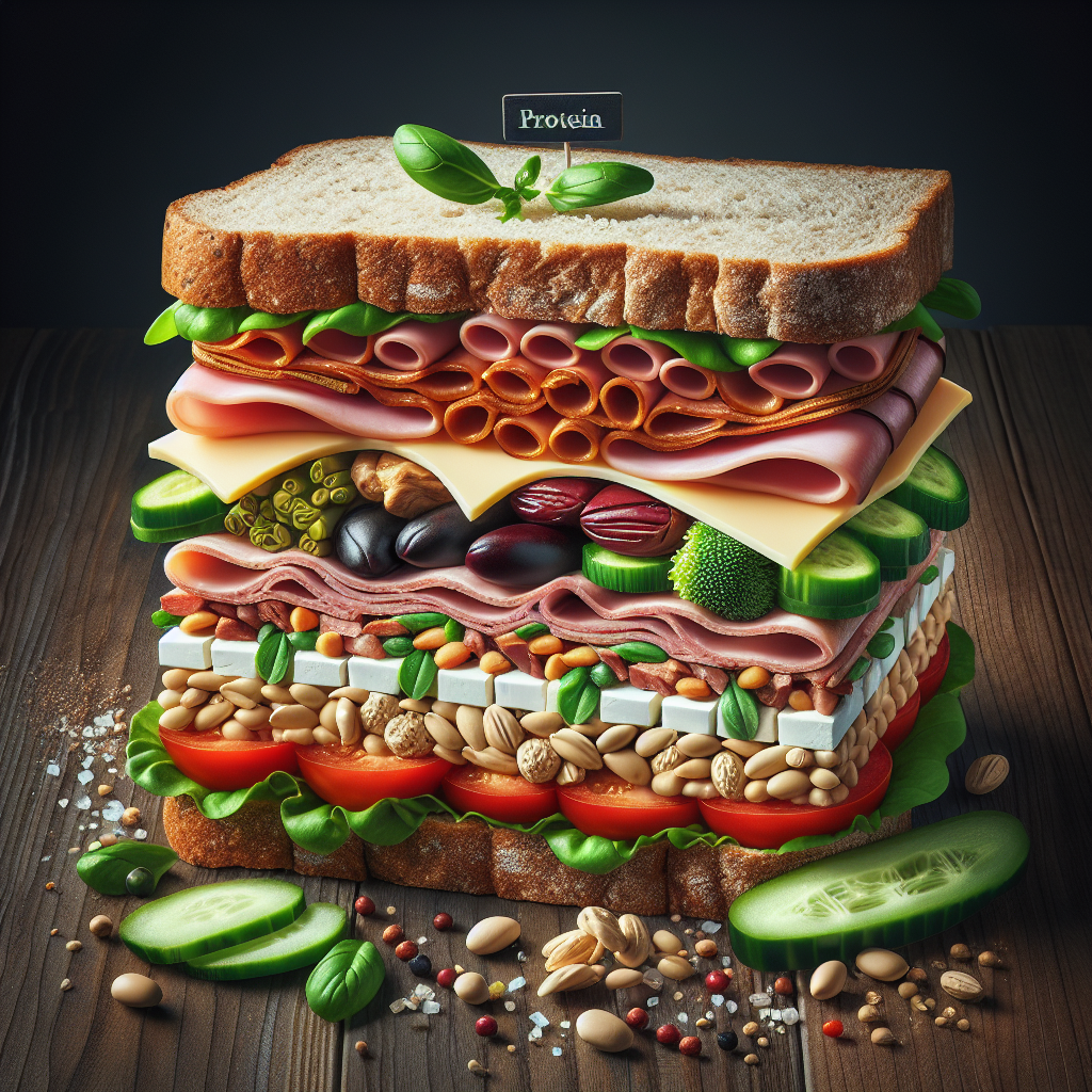 Doğru Sandviç Nasıl Olmalı ? Protein bombası bir tarif! realistic style.
