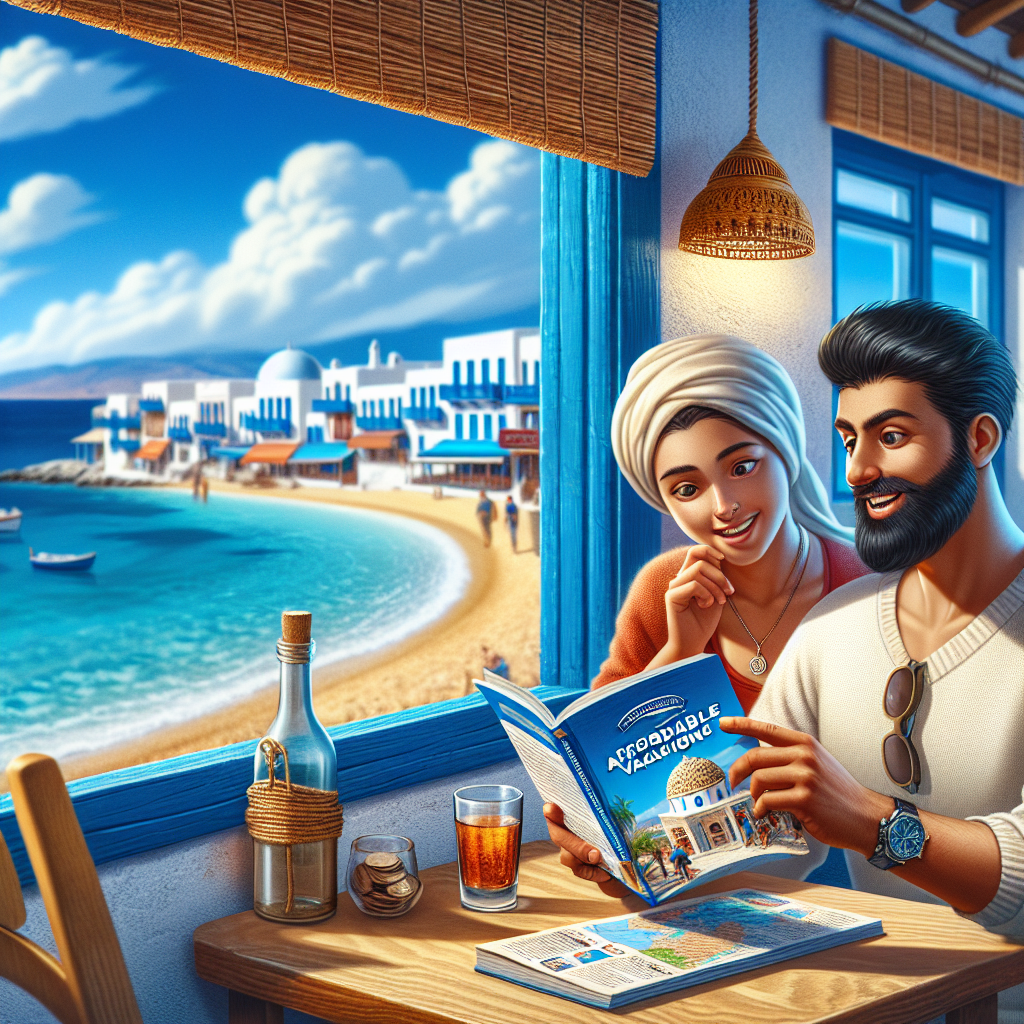 Yunan adaları tatilinin Türkiye'den ucuz olması realistic style