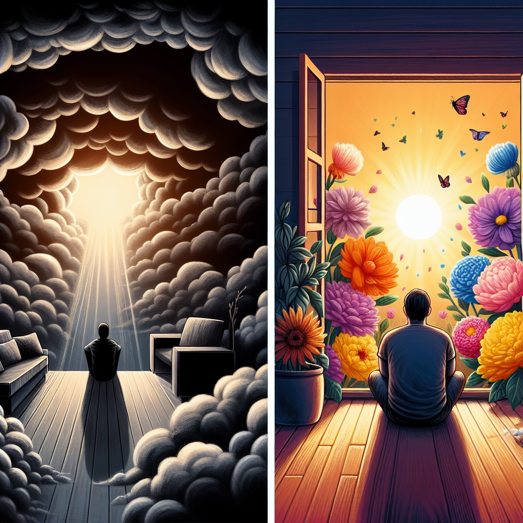 Depresyon aslında nedir ve nasıl geçer? realistic style